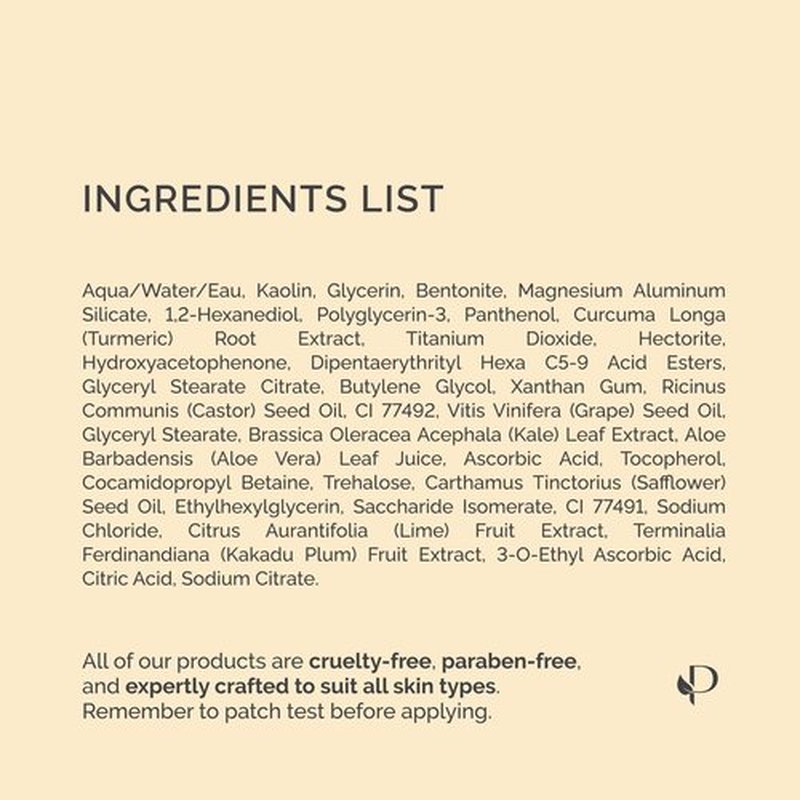PLANTIFIQUE Korean Turmeric Clay Mask with Vitamin C for Face & Body – Targets Dark Spots, Refines Pores & Hydrates – Mascarilla de Arcilla – Includes Spatula – 110g / 3.88 oz