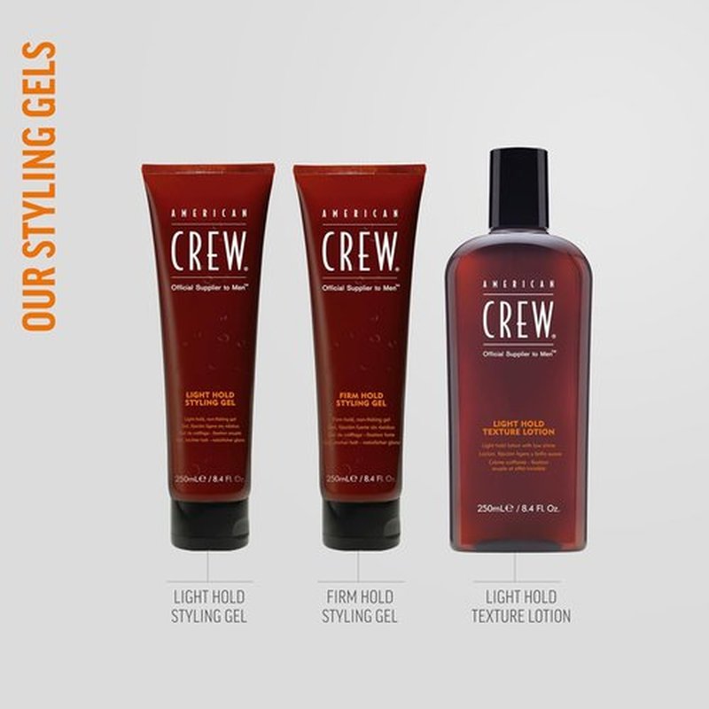 American Crew Hair Gel - Light Hold & Low Shine for Men | 8.4 Fl Oz Perfect for Everyday Use