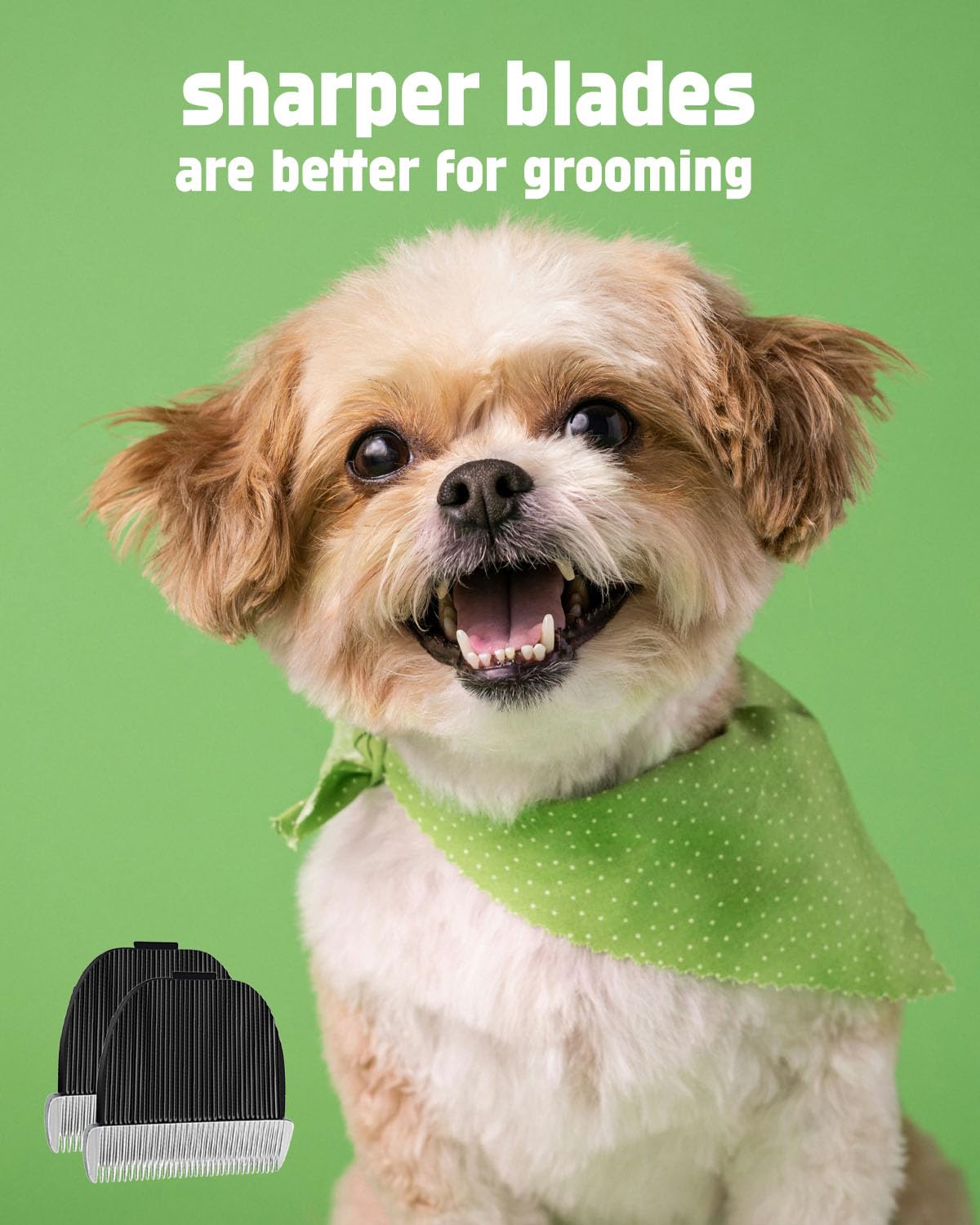 uijino Dog Clipper Blades Compatible with oneisall Dog Clippers Replacement Blade, 2 - Pack oneisall Replacement Blade, 2 Cleaning Brush