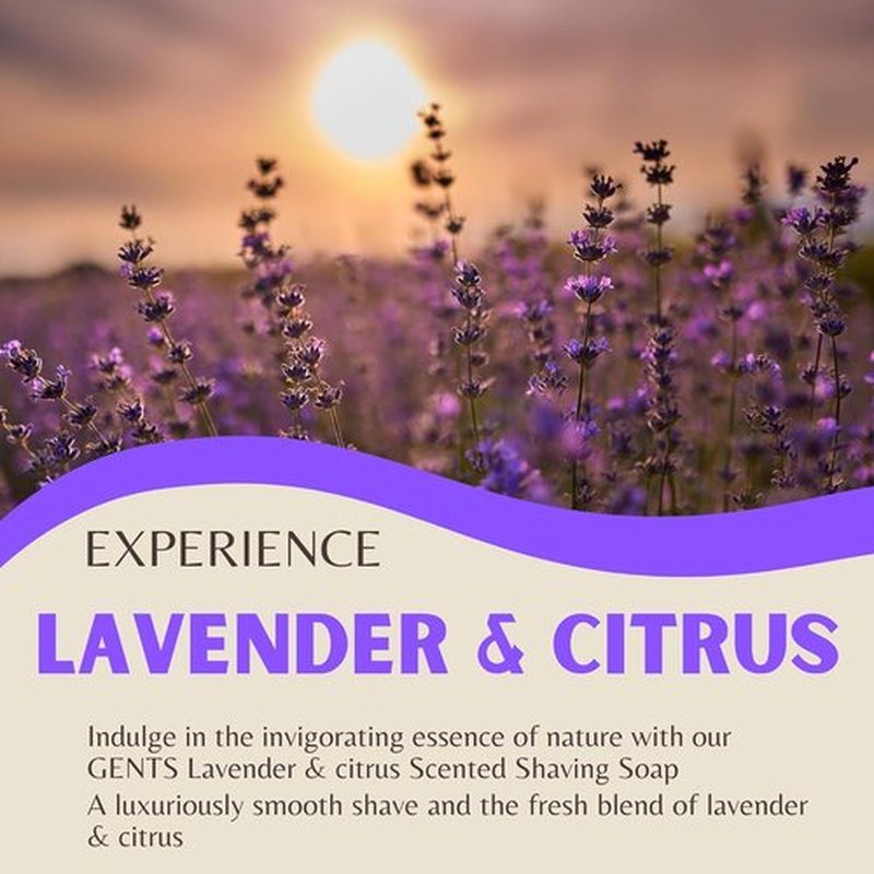 GENTS Shave Soap Set for Men - 97% All Natural | Bergamot, Lavender Citrus & Ocean Driftwood - Pack of 3