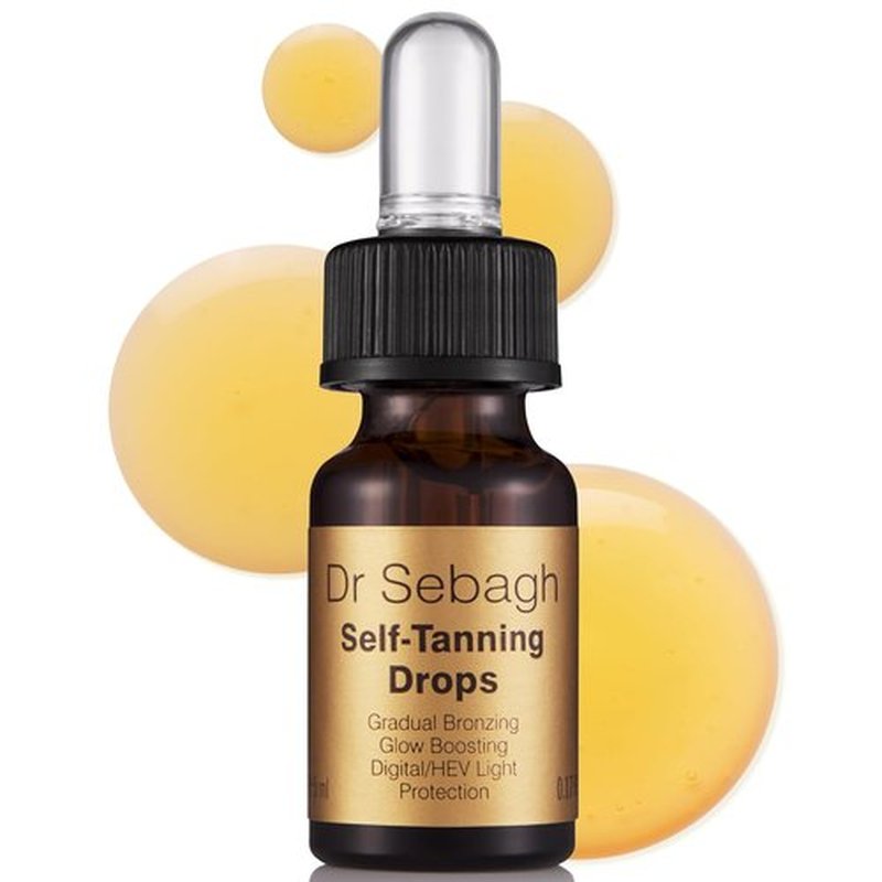 Dr Sebagh Self-Tanning Drops - Customizable Streak-Free Face Tanner | 0.17 fl oz for a Natural Golden Glow