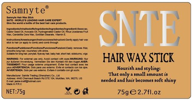 6Pcs Hair Wax Stick Set for Flyaways, Topsy Tail Hair Tools for Women, Teen Girls & Kids, Slick Back Hair Brush, Bun Accessories, Non-greasy Styling Tools Slick Stick, 2.7 Oz