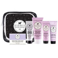 Dionis Goat Milk Lavender Blossom Hand Cream, Body Lotion, Whipped Body Scrub, Shave Butter, Bar Soap 3 oz & Carrying Case 6-Piece Travel Set
