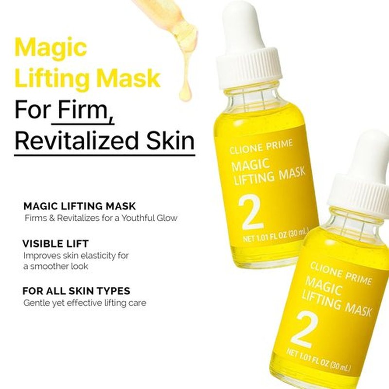 Regine Switzerland Instant Face Lift Serum Mask - Hyaluronic Acid & Niacinamide Anti-Aging Formula