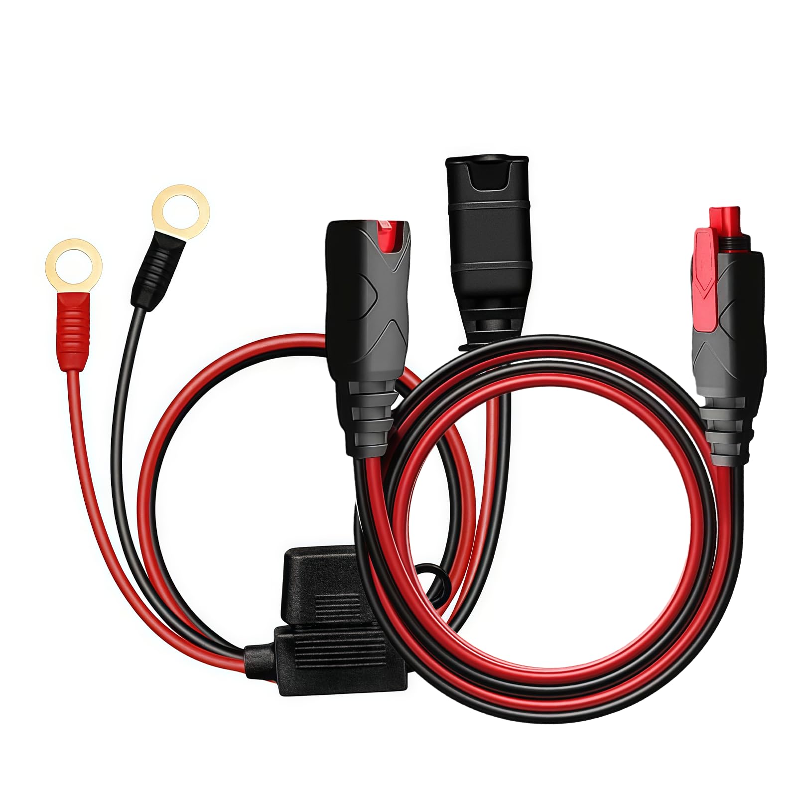 GC004 + GC008 X-Connect Combo Fit for NOCO Battery Chargers Accessories M10 (3/8in) XL Eyelet Terminal, Replacement NOCO Battery Connector Smart Batteries Trickle Charger Extension Cable