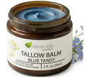 Aspen Kay Naturals Handmade 100% Grass Fed Beef Tallow Balm for Skin Care, With Organic Jojoba Oil + Chamomile (Blue Tansy) Organic Body Butter - 2 fl. oz. Made in USA