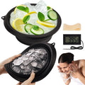 INCAFLINT Face Bowl for Ice with Built-In Icetray, Collapsible Silicone Wash Basin for Home Ice Water Facials, Cold Plunge Ice Bath, Portable Skincare - Facial Ice Therapy, Iced Fruit Beer Container