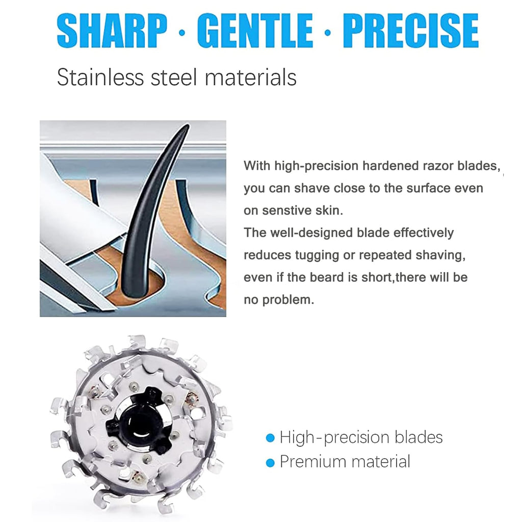 HQ9 Replacement Shaver Heads Compatible with Philips Norelco, HQ9 Replacement Blades for Philips Electric Shaving SpeedXL, HQ9080, HQ9070, PT920, 8140XL, 8150XL, 8160XL, 8170XL, HQ8140, HQ8142