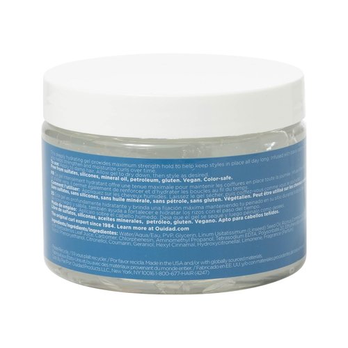 Ouidad Moisture Lock Extreme Hold Hair Gel - Maximum Hold for All Curl Types | 11 oz, Hydrating Formula with Aloe & Flaxseed Oil
