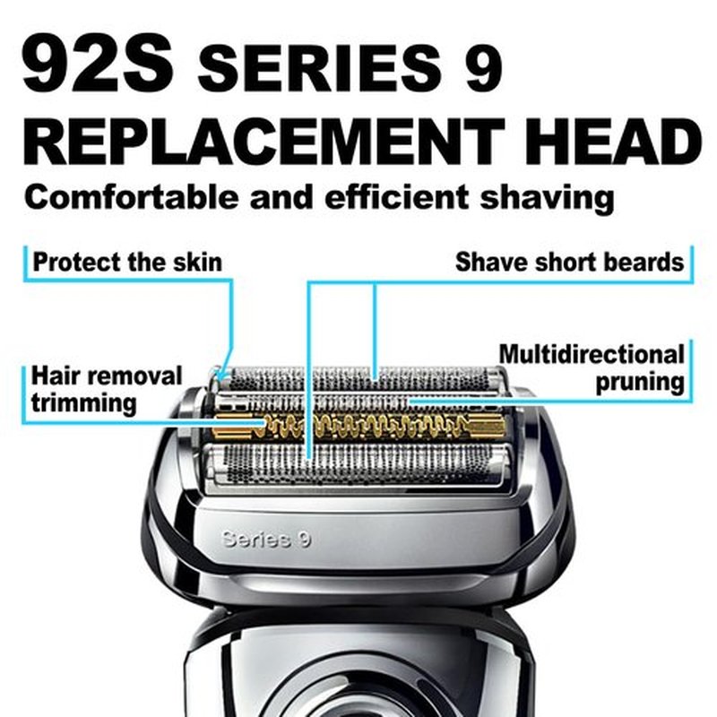 Braun 92S Series 9 Electric Shaver Replacement Head - Upgraded Version for Series 9 Models