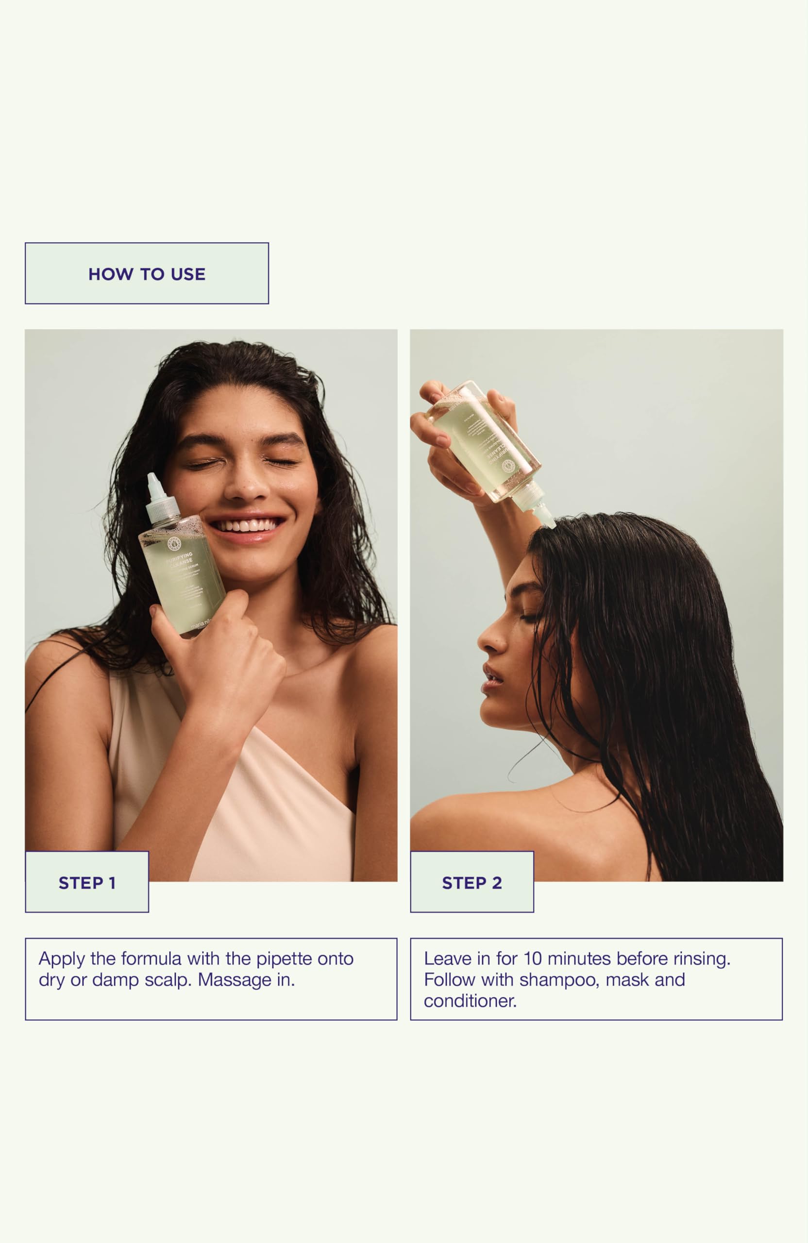 Maria Nila Purifying Cleanse, Exfoliating Serum 5.1 Fl Oz, Exfoliate Scalp from Build up, Cleansing Glycolic Acid (5%) & AHA for Removing dead cells