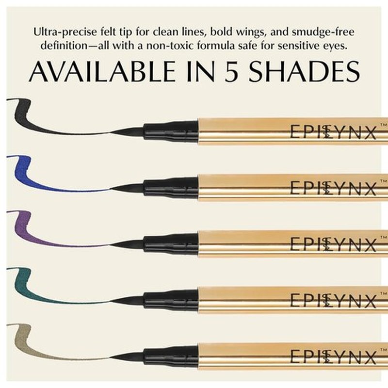 Skiennix Liquid Eyeliner - Hypoallergenic, Long-Lasting Waterproof Formula | Brown 2mL, Cruelty-Free & Vegan