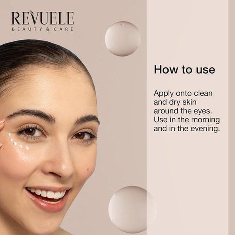 REVUELE Brightening Gel for Dark Circles – Hydrating & Smoothing Under-Eye Cream | 15 ml