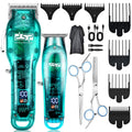 DSP® Hair Clipper, Trimmer Kit for Men Professional Barber Set for Hair and Beard Cutting Zero Gap Beard Trimmer, with LED Display (Pink)