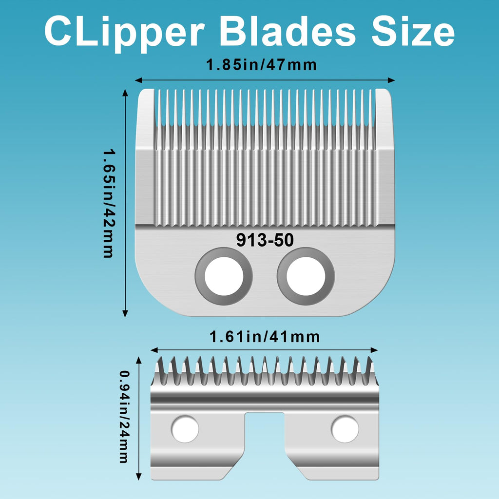 Medium Blade Compatible with Oster Fast Feed 076023,Salon Pro 076830 Blade