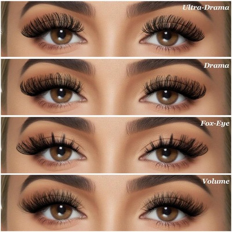 FARRED Lashes Wispy False Eyelashes 4 Styles Cat Eye Fake Lash Strips Big Fluffy Fox Strip Eyelash Pack 20 Pairs Natural Mink Cateye Lashes Natural Looking Wispies Easy Russian Eye Lash for Beginners