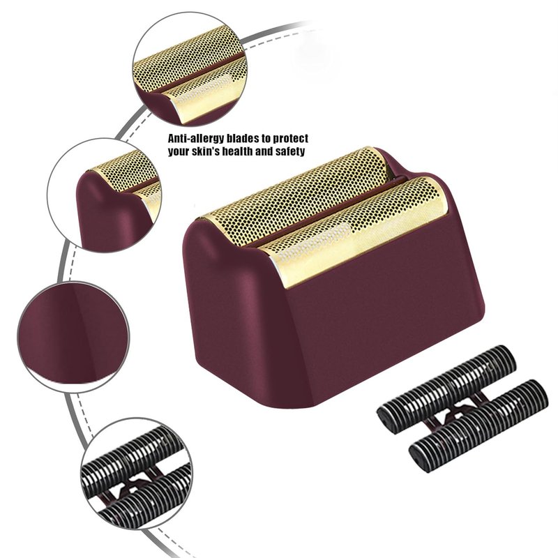 Wahl 5 Star Series Finale Shaver Replacement Foil & Cutter Assembly - Super Close Shaving | 4 Pack (Black)