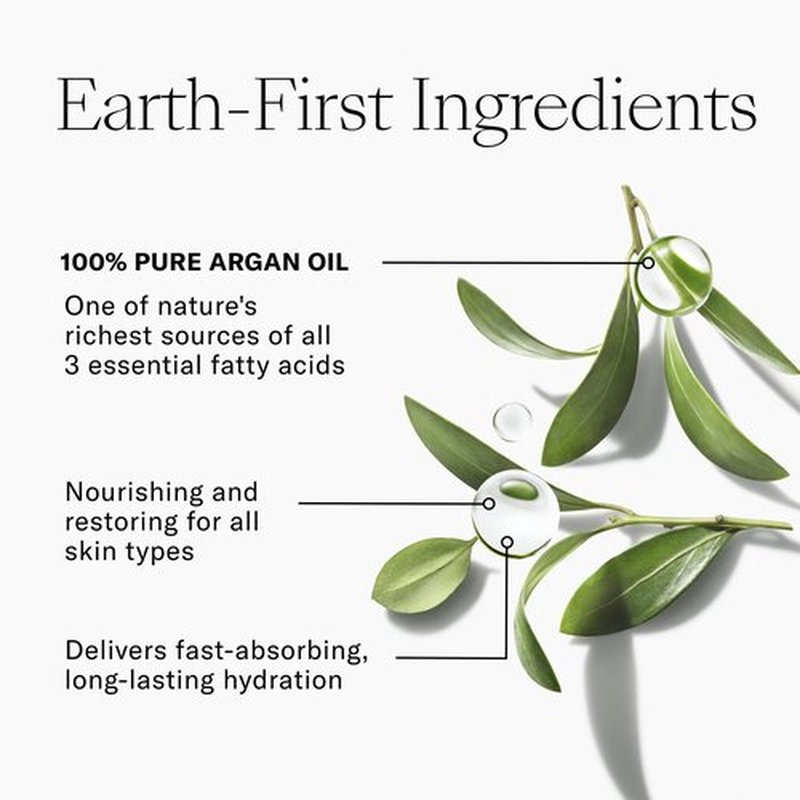 Josie Maran Pure Argan Milk - Anti Aging Face Serum with Argan Oil for Long-Lasting Hydration and a Fresh, Radiant Glow - Suitable for Dry, Sensitive Skin (1 Fl Oz)