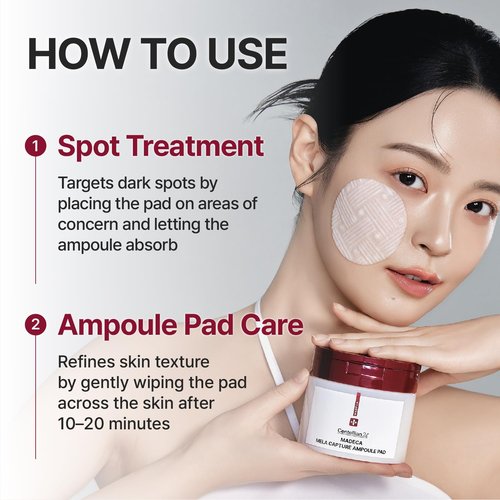 CENTELLIAN 24 Madeca Mela Capture Ampoule Pad (Evening, 5.58fl oz / 60 pcs) - Highly Concentrated Ampoule Pads for Tone Correcting, Vegan, Korean Skin Care. Niacinamide, TECA, Madecassic Acid.