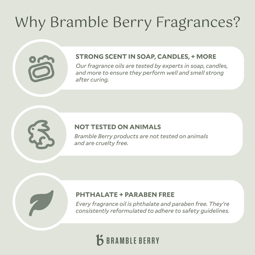 Bramble Berry Scented Fragrance Oil 2 oz | Long-Lasting Clean Aroma for Soap Making, Candle Crafting, Lotion, Bath Bombs, Wax Melts, Diffusers & Skincare | Vegan, Paraben & Phthalate Free, Skin Safe