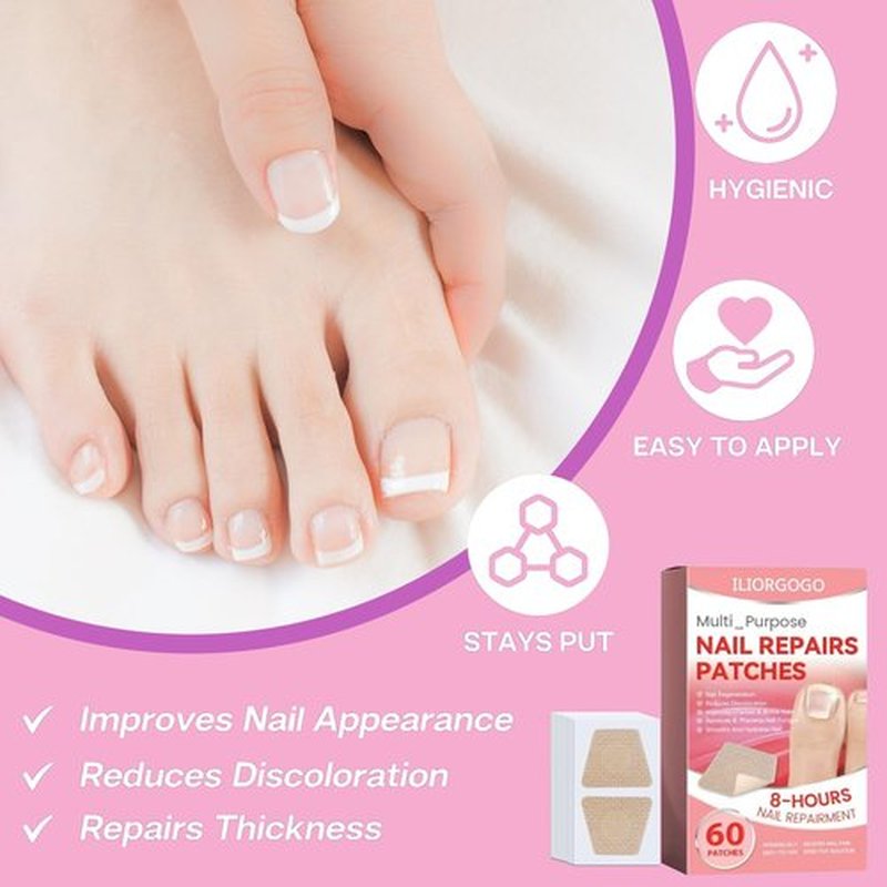 Nail Patches - Toenail Care for Toenail Fingernails - 8-Hour Nightime N ail Renewal - 30
