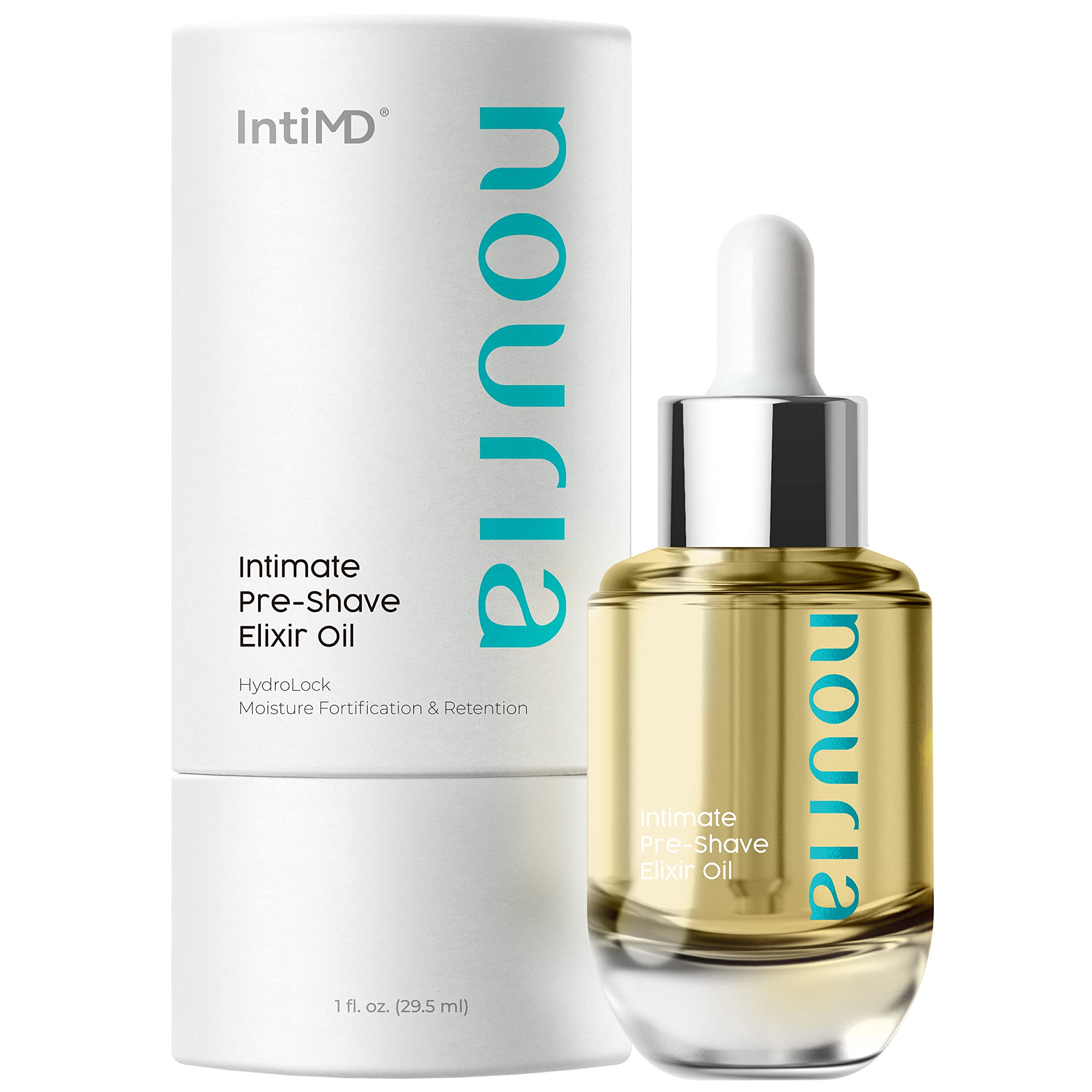IntiMD Coochy Plus HydroLock Moisturizing+ 3-Steps Kit Intimate Shave Gift Set: Nouria Pre-Shave Elixir Oil + Coochy Plus Shave Cream Citrus Elixir + Coochy Plus After Shave Protection Mist
