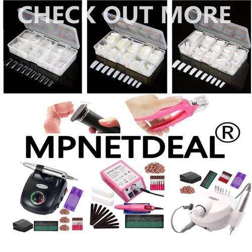 MPNETDEAL Tungsten Carbide Nail Drill Bits Set 7Pcs, Durable Less Dust, 3/32 inch for Acrylic Gel Nails Cuticle Manicure, Professional Acrylic Nail File Drill Bit