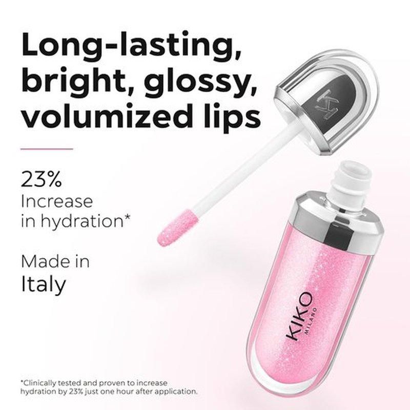 KIKO Milano 3D Hydra Lip Gloss 41 - Limited Edition | Hydrating 3D-Effect Lip Gloss