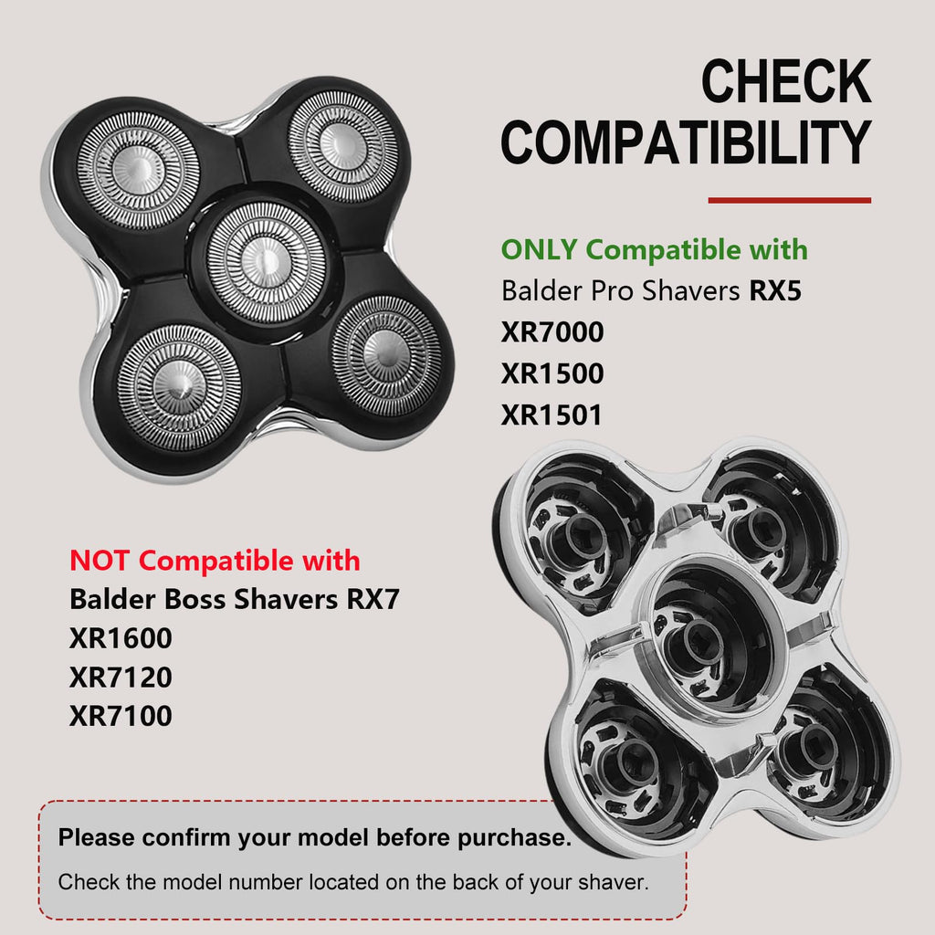 Balder Pro Shaver Replacement Heads Compatible with Remington xr7000