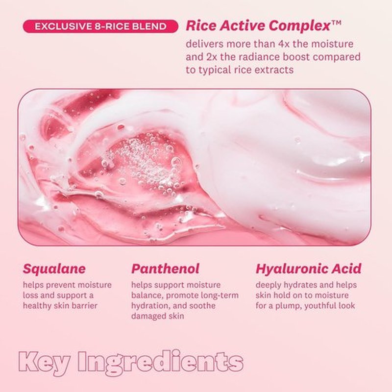 The Face Shop Rice Water Bright Milk & Jelly Double Cleanser, Double Cleansing in Half the Time, 2-in-1 Makeup Remover & Face Wash, Hydrating & Moisturizing, Korean Skin Care, Vegan, 6.4 fl. oz.