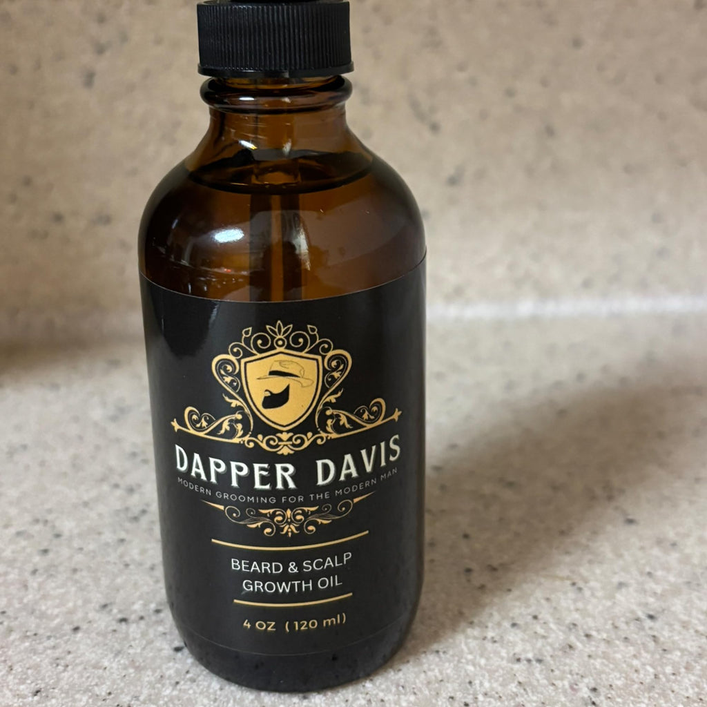 Dapper Davis Beard Oil for Men & Scalp Care | Avocado, Jojoba & Rosemary Oil Blend | Beard Conditioner for Softening, Moisturizing & Grooming | Lightweight Non-Greasy Formula (4 oz)