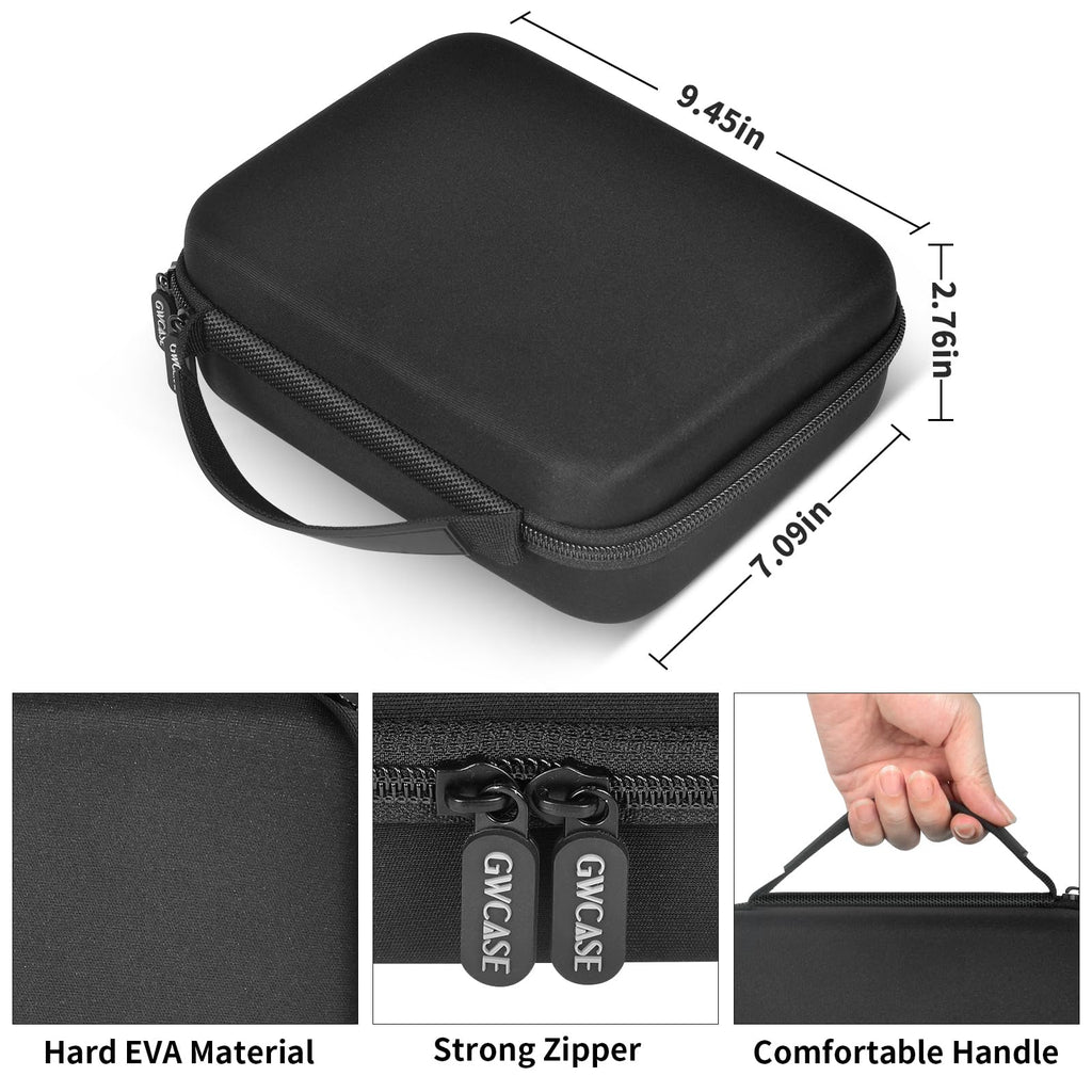 GWCASE Travel Case Compatible with Philips for Norelco Multigroom Series 7000 5000 Men's Grooming Kit with Trimmer MG7750/49 MG7910/49 MG9510/60. Holder for Attachment Trimmers (Black Inner, S)