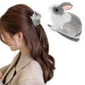 Hapdoo Rabbit Hair Clip, Cute Bunny Animal Hair Claw Clip for Women Girls, Acetate Funny Farm Hair Accessories Easter Gift