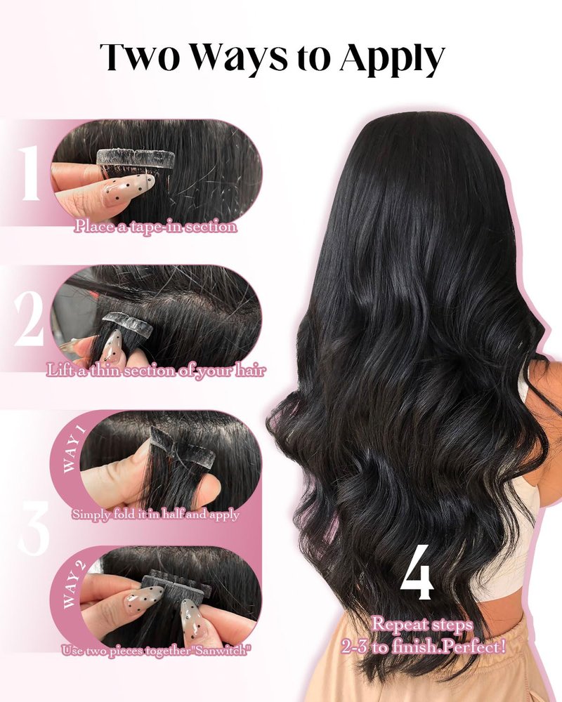 XDhair Invisible Tape in Hair Extensions 20pcs 50g Walnut Brown to Ash Brown and Golden Blonde Seamless Injected Tape ins Human Hair Extensions 18 Inch #3/8/22