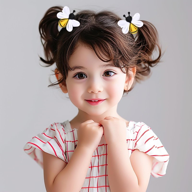Yellow Hair Clip for Girls Cute Bee Hair Accessories Spring Hair Barrettes for Hair Styling Accessories Handmade Bee Hair Clips 2Pcs