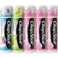 ChapStick Lip Balm, Vacation Getaway Collection (Snow Cone, Limeade, and Cotton Candy) + 2 Cotton Candy, 0.15 Oz Ea (5 Piece Set), Hydrating, Replenishing, Soothing, Repairing