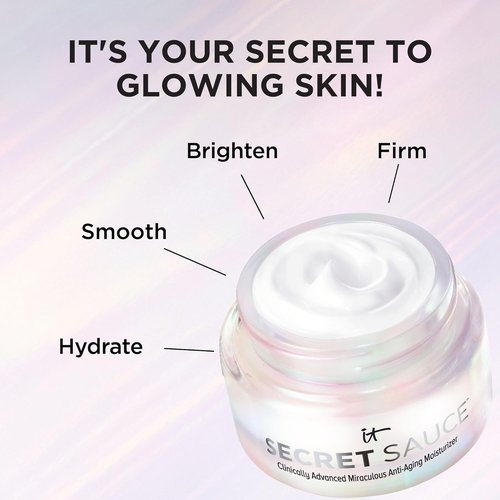 IT Cosmetics Secret Sauce Anti-Aging Face Moisturizer - Hydrating & Plumping Cream for Fine Lines & Dark Spots - 2 fl. oz