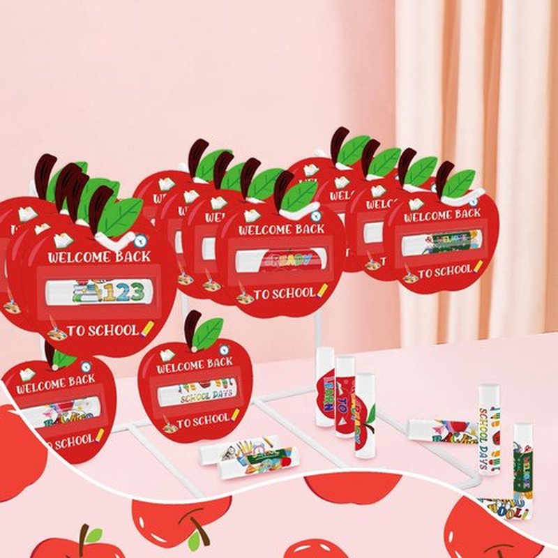 30 Pack Back To School Lip Balm Bulk Moisturizing Natural Lip Balms for Dry Cracked, Goodie Bag fillers, Party Supplies Valentine Gifts for Teacher Friends Family