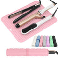 AMIJEAL Oversize Silicone Heat Resistant Mat for Hair Tools, Curling Iron Mat, Hot Tools Holder, Portable Flat Iron Hair Straightener Pad Cover for Travel Vanity Salon(14.2" x 11.0")