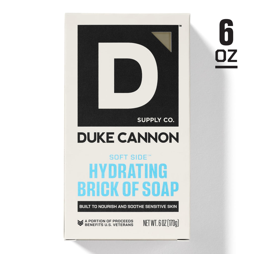 Duke Cannon Brick of Soap Variety Pack – 4 Bars (2 Soft Side Hydrating + 2 Heavy Grit Deep Cleaning), Large 10 oz Triple Milled Men’s Bar Soap Set