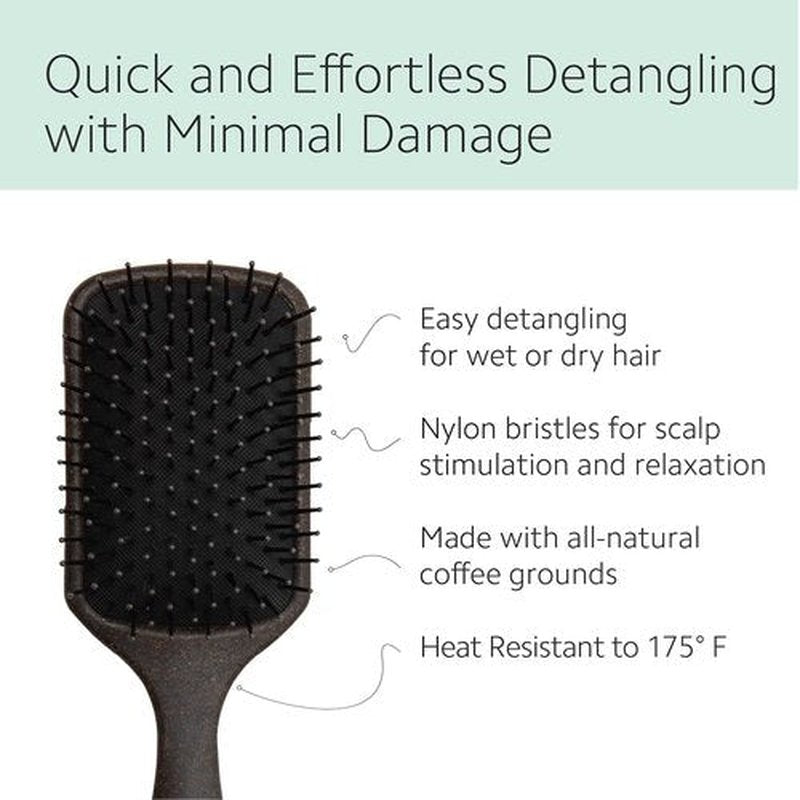 KP3 Kona Paddle Brush - Professional Detangling Tool for All Hair Types | Sleek Design