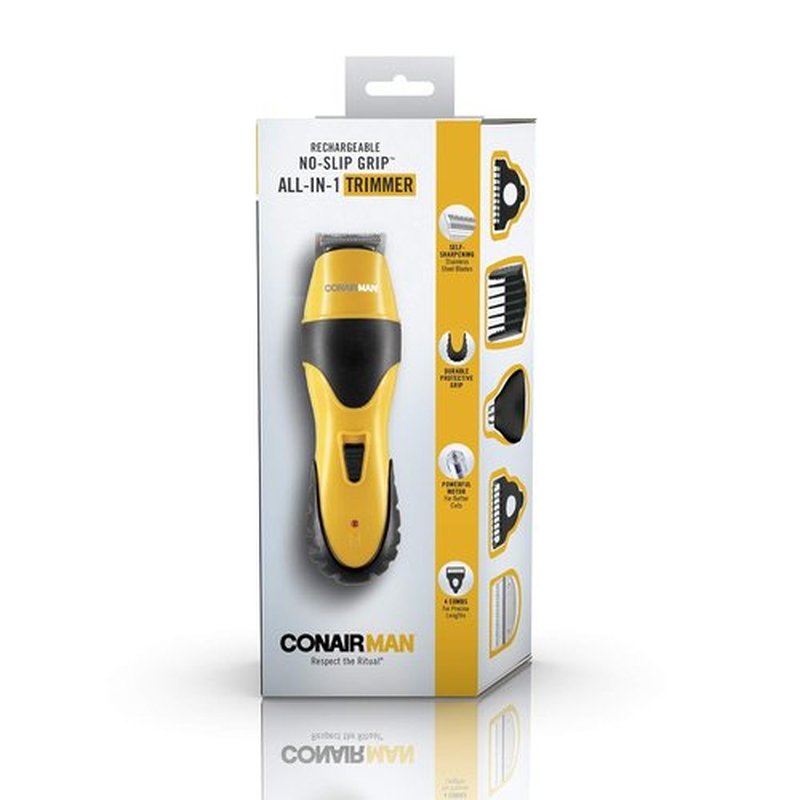 ConairMAN Beard Trimmer - All-in-One Grooming Kit for Face, Nose & Ear Hair | Cordless & Rechargeable
