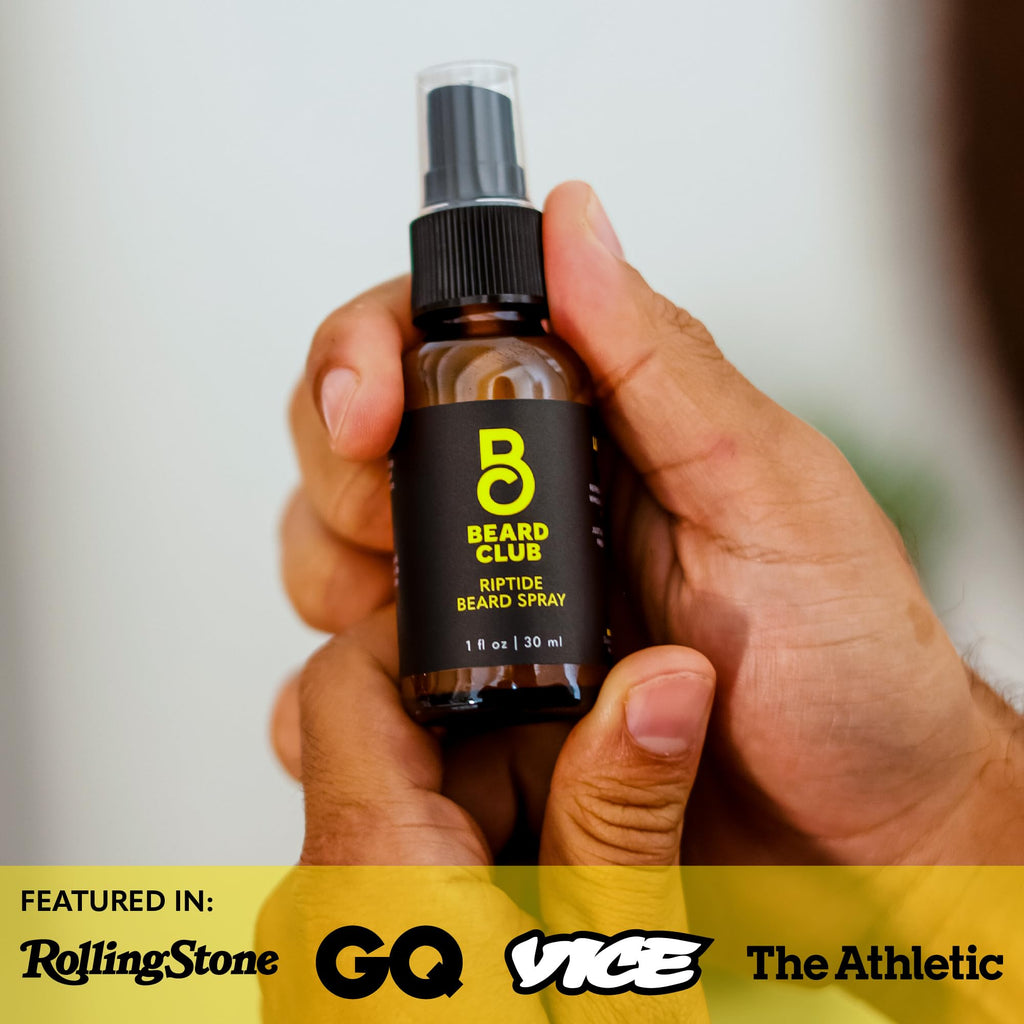 The Beard Club Riptide Beard Softening Spray by Beard Club - Nourishing & Styling Formula for Enhanced Beard Growth, Softness & Shine - Enriched with Natural Ingredients for Healthy Facial Hair