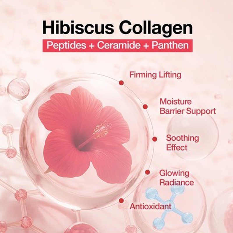 Skiennix Quick & Deep Bubble Serum Essence - Hibiscus Collagen Micro Bubble Mask for Daily Hydration | 3.28 fl oz