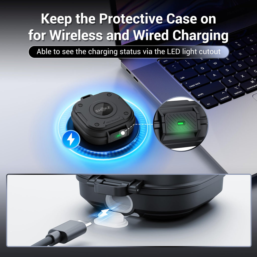 PROfezzion for Shokz OpenFit 2+ Case Cover with Lock, Heavy Duty Hard Shell