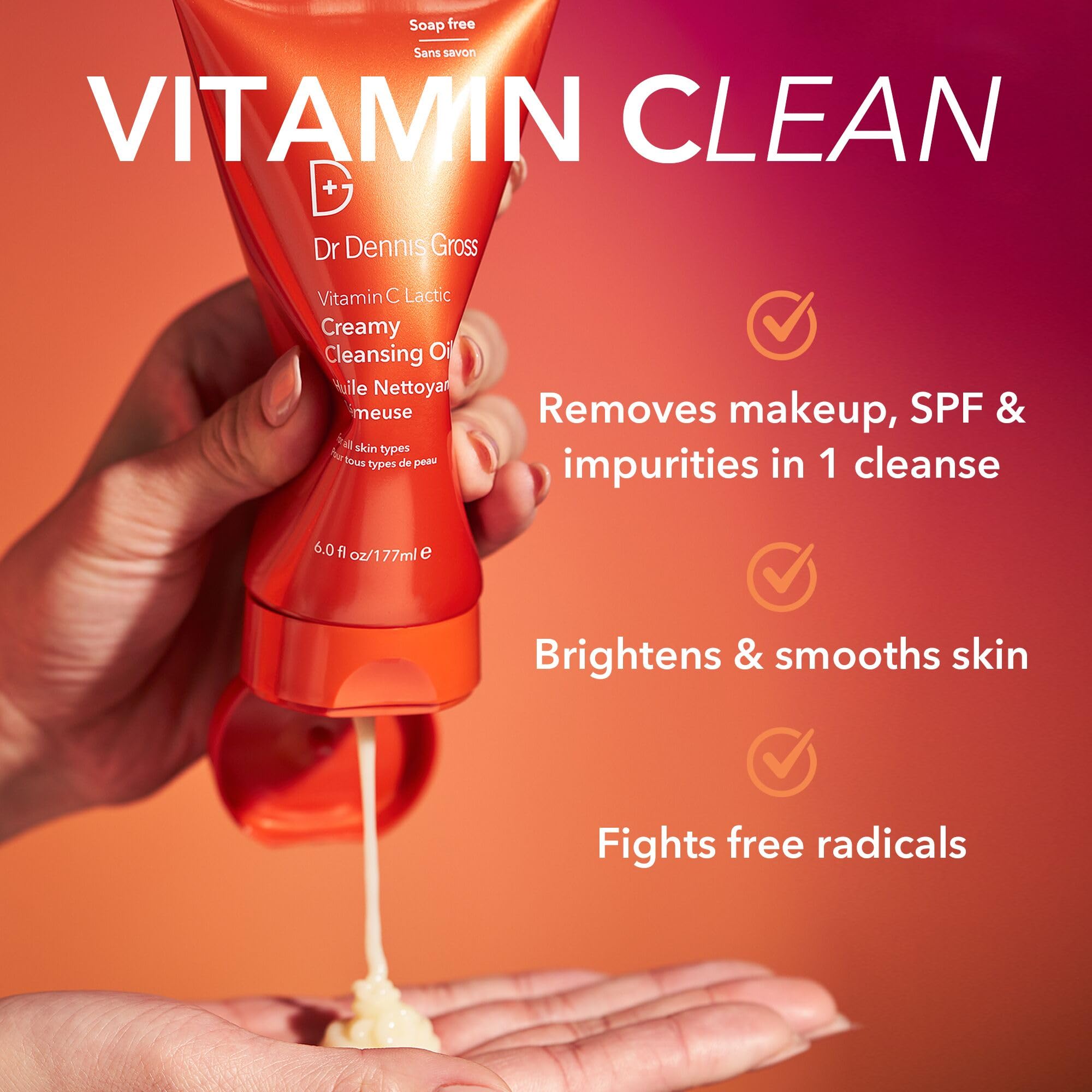Dr Dennis Gross Vitamin C Lactic Creamy Cleansing Oil & Universal Daily Peel