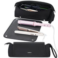 Aubeco Hot Hair Tools Travel Bag, Fireproof Removable Mat, 2-in-1 Portable Organizer, Waterproof Storage Case for Flat Irons, Straighteners, Curling Iron, Hair Dryer, with Interior Divider Pockets