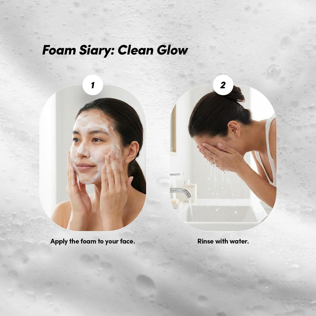 DUADERM Enzyme-Foam Sensitive Skin Cleanser, Gentle Papain Enzyme Foaming Face Wash with Azelaic Acid & Beta-Glucan for Sensitive & Normal Skin, 5.1 fl oz (150 mL)