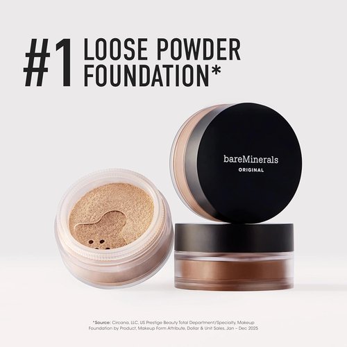 bareMinerals Original Loose Powder Foundation SPF 15 - Sheer to Full Coverage Makeup for Radiant Skin