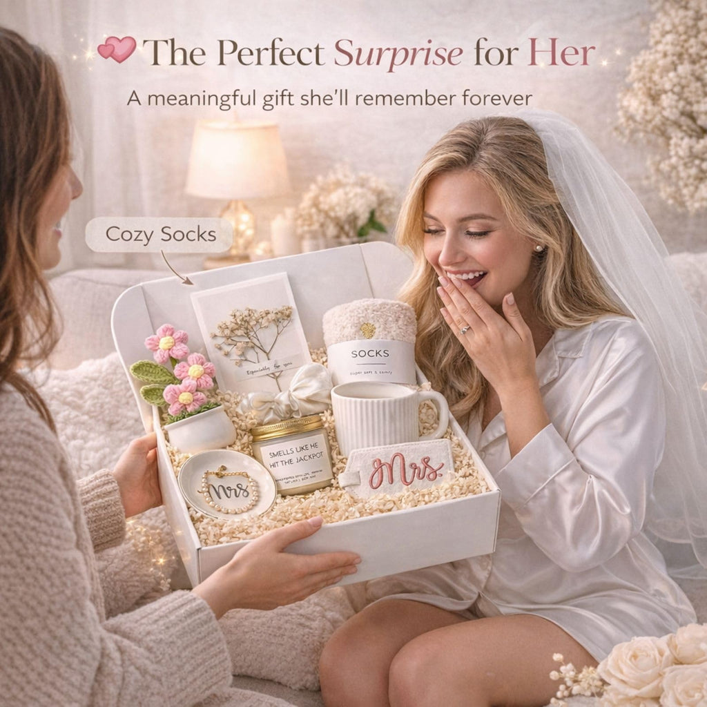 Bridal Shower Gifts for Bride To Be Gift Box Unique Bride Gift for Bachelorette Party Popular Bachelorette Gifts for Brides Just Married Engagement Wedding Presents Set for Women Her Wifey Future Mrs 2026